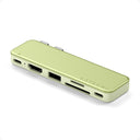 Satechi USB-C Snap Hub, 6-in-1 USB-C Hub for MacBook Neo, MacBook Air & Pro, 4K HDMI, 45W PD Charging, USB-A & USB-C 5Gbps, SD & MicroSD Card Readers, Aluminum, Compact Design, Citrus
