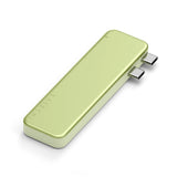 Satechi USB-C Snap Hub, 6-in-1 USB-C Hub for MacBook Neo, MacBook Air & Pro, 4K HDMI, 45W PD Charging, USB-A & USB-C 5Gbps, SD & MicroSD Card Readers, Aluminum, Compact Design, Citrus