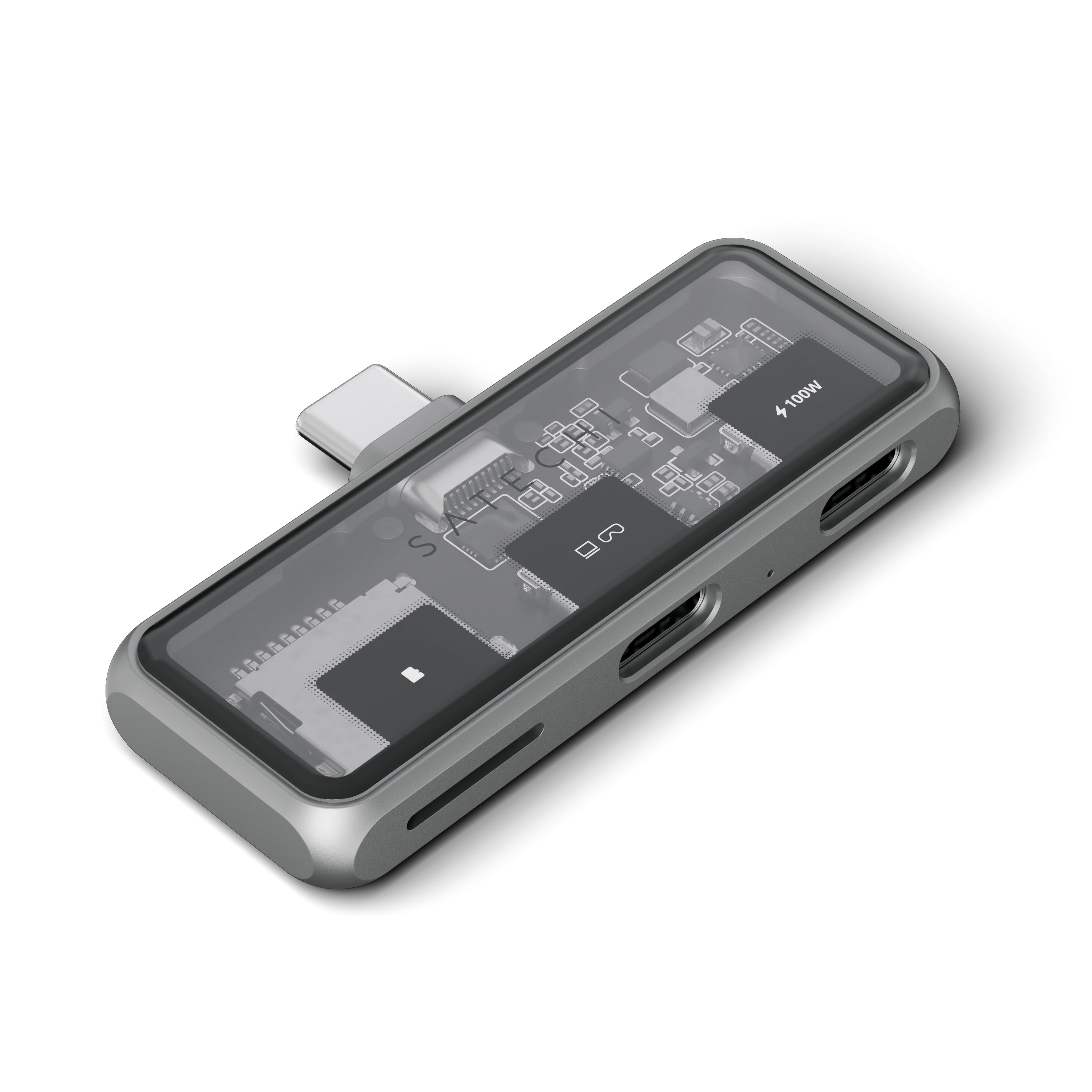 SATECHI Hub Mobile XR Hub مع قارئ بطاقات MicroSD، لون رمادي فضائي