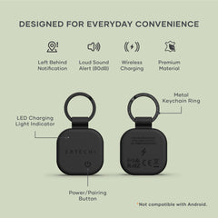 Satechi Vegan Leather FindAll Keychain Black - view 10