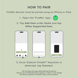 سلسلة مفاتيح SATECHI من الجلد النباتي، لون أسود