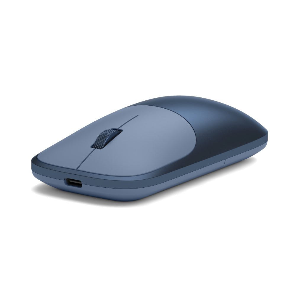 Satechi Slim EX Wireless Mouse, Bluetooth 5.3 & 2.4GHz USB-C Wireless Mouse, Quiet Clicks, Precision Scroll Wheel, USB-C Rechargeable, Aluminum, Compatible with Mac, Windows, iPad & iPhone, Indigo