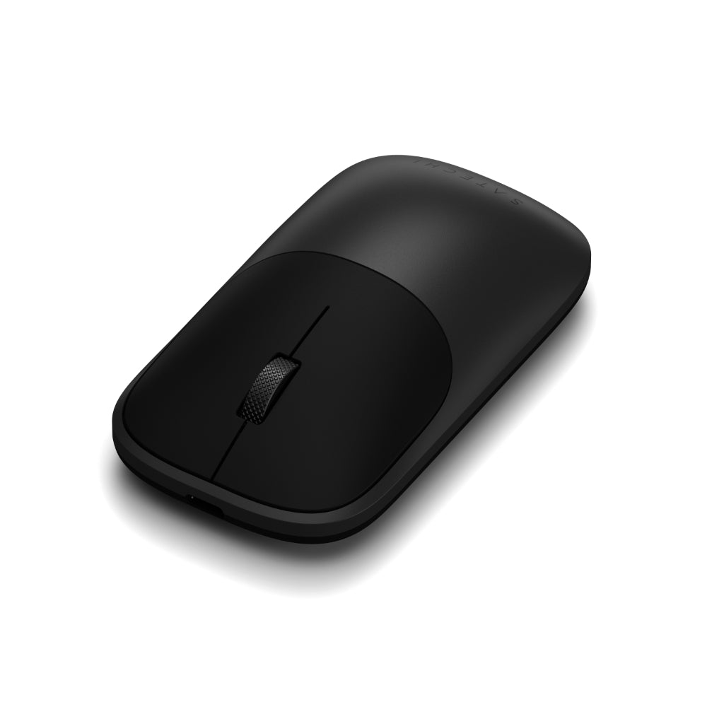 Satechi Slim EX Wireless Mouse, Bluetooth 5.3 & 2.4GHz USB-C Wireless Mouse, Quiet Clicks, Precision Scroll Wheel, USB-C Rechargeable, Aluminum, Compatible with Mac, Windows, iPad & iPhone, Space Black