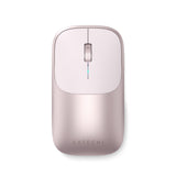 Satechi Slim EX Wireless Mouse, Bluetooth 5.3 & 2.4GHz USB-C Wireless Mouse, Quiet Clicks, Precision Scroll Wheel, USB-C Rechargeable, Aluminum, Compatible with Mac, Windows, iPad & iPhone, Blush