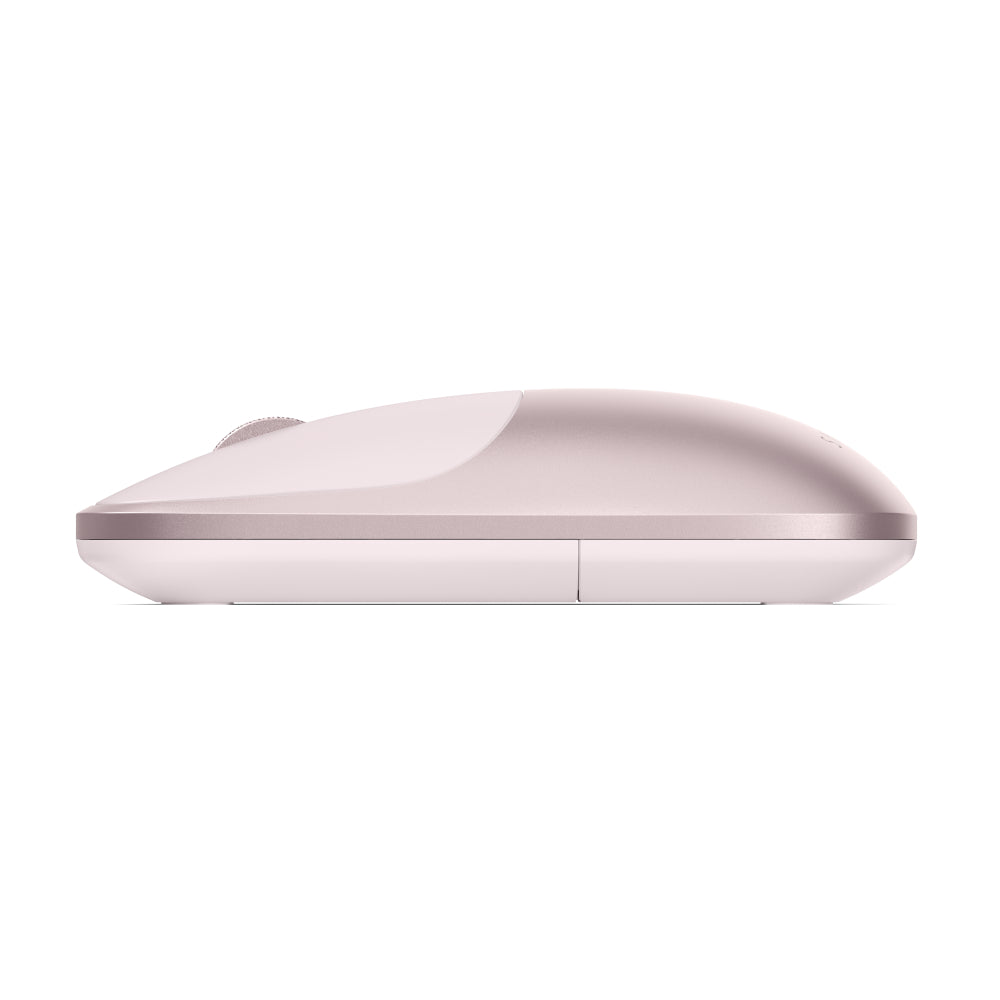 Satechi Slim EX Wireless Mouse, Bluetooth 5.3 & 2.4GHz USB-C Wireless Mouse, Quiet Clicks, Precision Scroll Wheel, USB-C Rechargeable, Aluminum, Compatible with Mac, Windows, iPad & iPhone, Blush