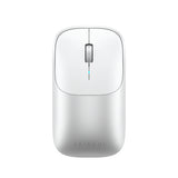 Satechi Slim EX Wireless Mouse, Bluetooth 5.3 & 2.4GHz USB-C Wireless Mouse, Quiet Clicks, Precision Scroll Wheel, USB-C Rechargeable, Aluminum, Compatible with Mac, Windows, iPad & iPhone, Silver