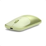 Satechi Slim EX Wireless Mouse, Bluetooth 5.3 & 2.4GHz USB-C Wireless Mouse, Quiet Clicks, Precision Scroll Wheel, USB-C Rechargeable, Aluminum, Compatible with Mac, Windows, iPad & iPhone, Citrus
