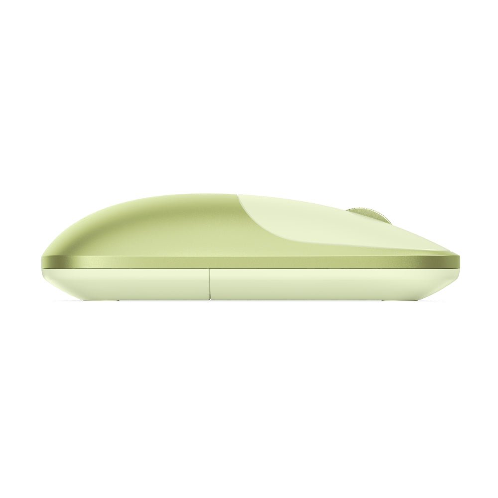 Satechi Slim EX Wireless Mouse, Bluetooth 5.3 & 2.4GHz USB-C Wireless Mouse, Quiet Clicks, Precision Scroll Wheel, USB-C Rechargeable, Aluminum, Compatible with Mac, Windows, iPad & iPhone, Citrus