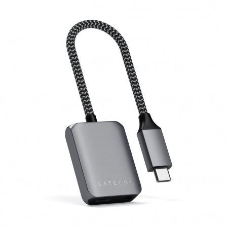 [OPEN BOX] SATECHI USB-C to 3.5mm Audio & PD Adapter - Space Gray