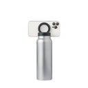 RINGO Water Bottle + Free Magnetic Booster Ring| Stainless Steel Hydration Bottle w/ Integrated MagSafe Phone Mount, 12Hrs Hot/24Hrs Cold, BPA-Free, Works w/ All Devices Android & iOS- Stainless 24Oz