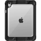 STM Dux Ultra Rugged Case for iPad A16 (2025)/10th Gen| Drop/Scratch Protection Folio, Transparent Back, Water-Resistant, Auto Sleep/Wake, Apple Pencil Storage, for Students & Professionals – Black