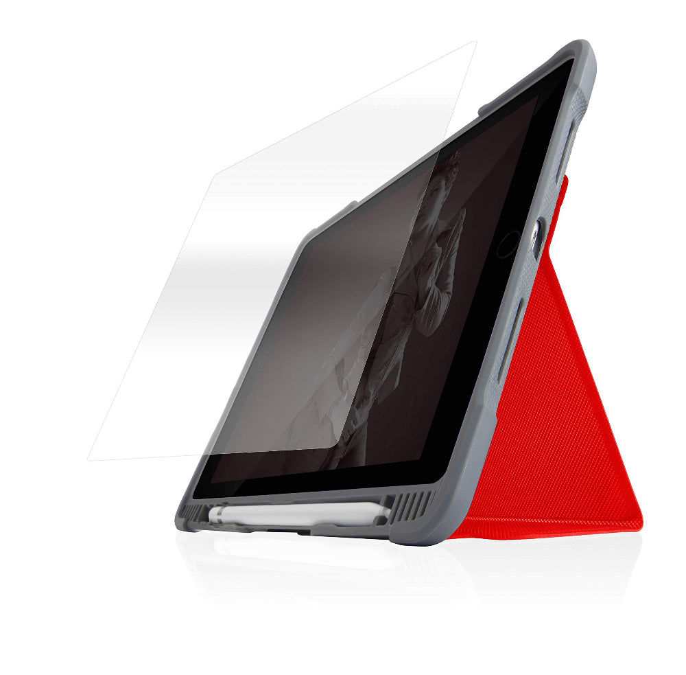 واقي شاشة زجاجي بتقنية STM لجهاز Apple iPad 10.2 بوصة (إصدار 2019) - شفاف 