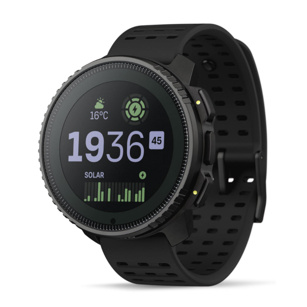 Suunto Vertical Solar GPS Adventure Watch| 49mm Size Matrix Display, Solar Charging, Offline Maps, Dual-Band GPS, 115+ Sport Modes, 100m Water Resistant, Stainless Steel, All Black