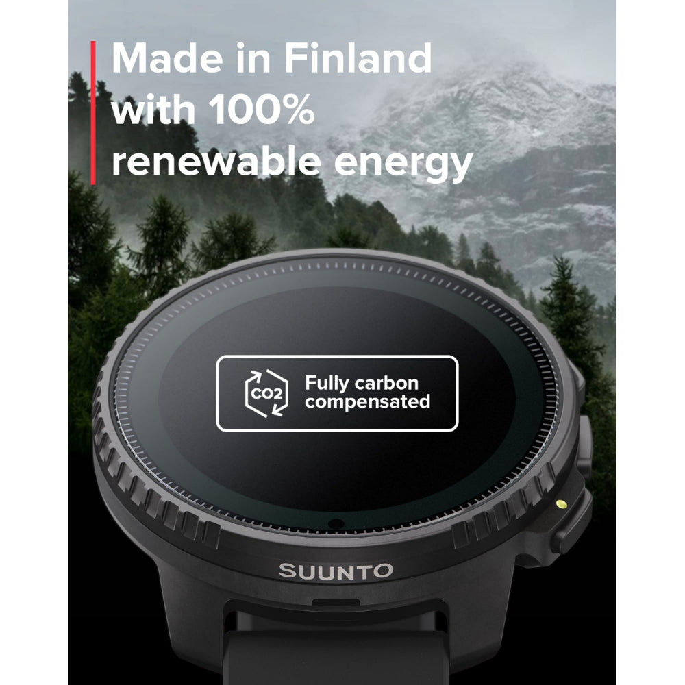 Suunto Vertical Solar GPS Adventure Watch| 49mm Size Matrix Display, Solar Charging, Offline Maps, Dual-Band GPS, 115+ Sport Modes, 100m Water Resistant, Stainless Steel, All Black