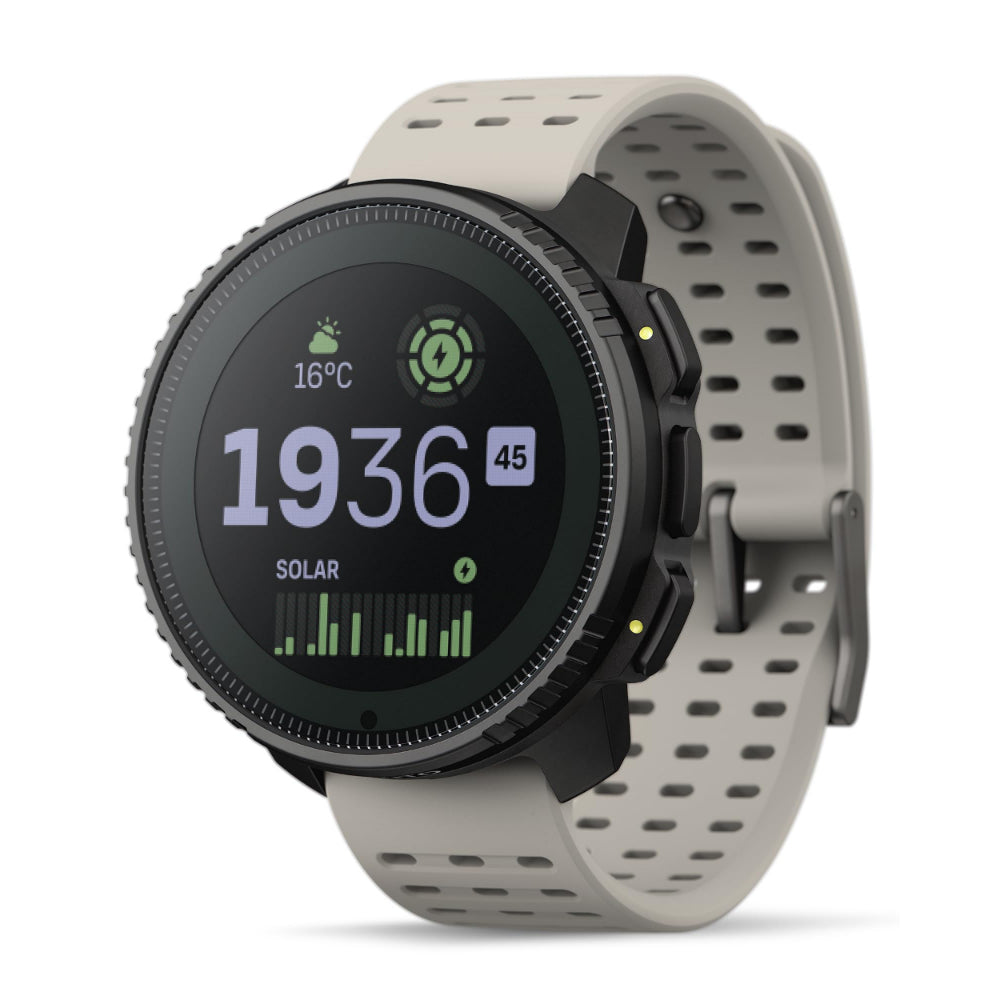 Suunto Vertical Solar GPS Adventure Watch| 49mm Size Matrix Display, Solar Charging, Offline Maps, Dual-Band GPS, 115+ Sport Modes, 100m Water Resistant, Stainless Steel, Sand