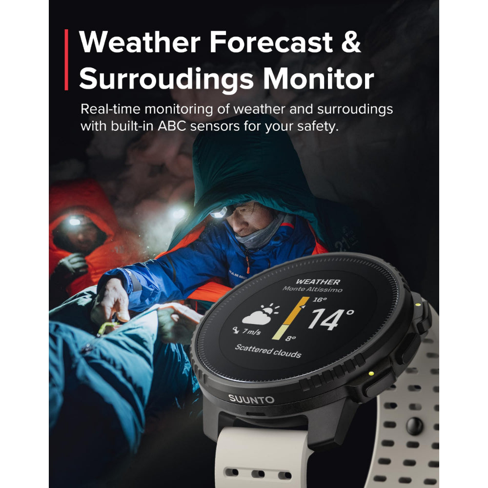 Suunto Vertical Solar GPS Adventure Watch| 49mm Size Matrix Display, Solar Charging, Offline Maps, Dual-Band GPS, 115+ Sport Modes, 100m Water Resistant, Stainless Steel, Sand