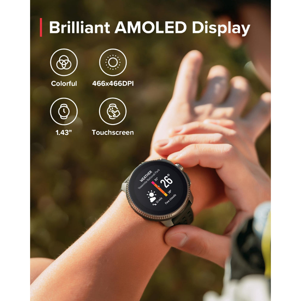 Suunto Race S GPS Sports Watch| 45mm Size AMOLED Display, Offline Maps, HRV Recovery, 95+ Sport Modes, Titanium Grade 5 Bezel,Canary