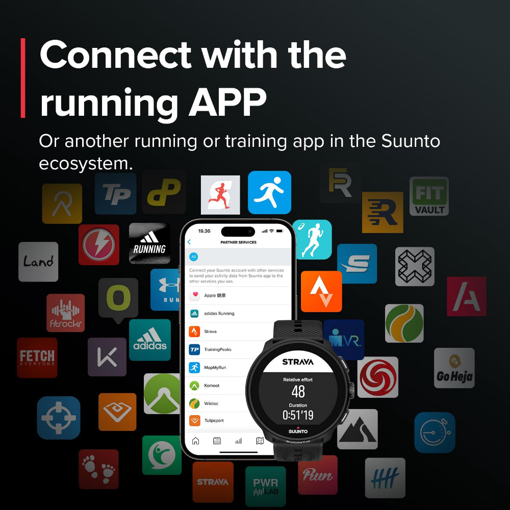 Suunto RUN Stainless Steel Watch| Lightweight 46mm HD AMOLED Screen, Digital Crown, 12 Days Battery Life, 4GB Offline Music & Control, Heart Rate, Steps/Sleep Tracking, GPS, 34 Sports Mode - Gray