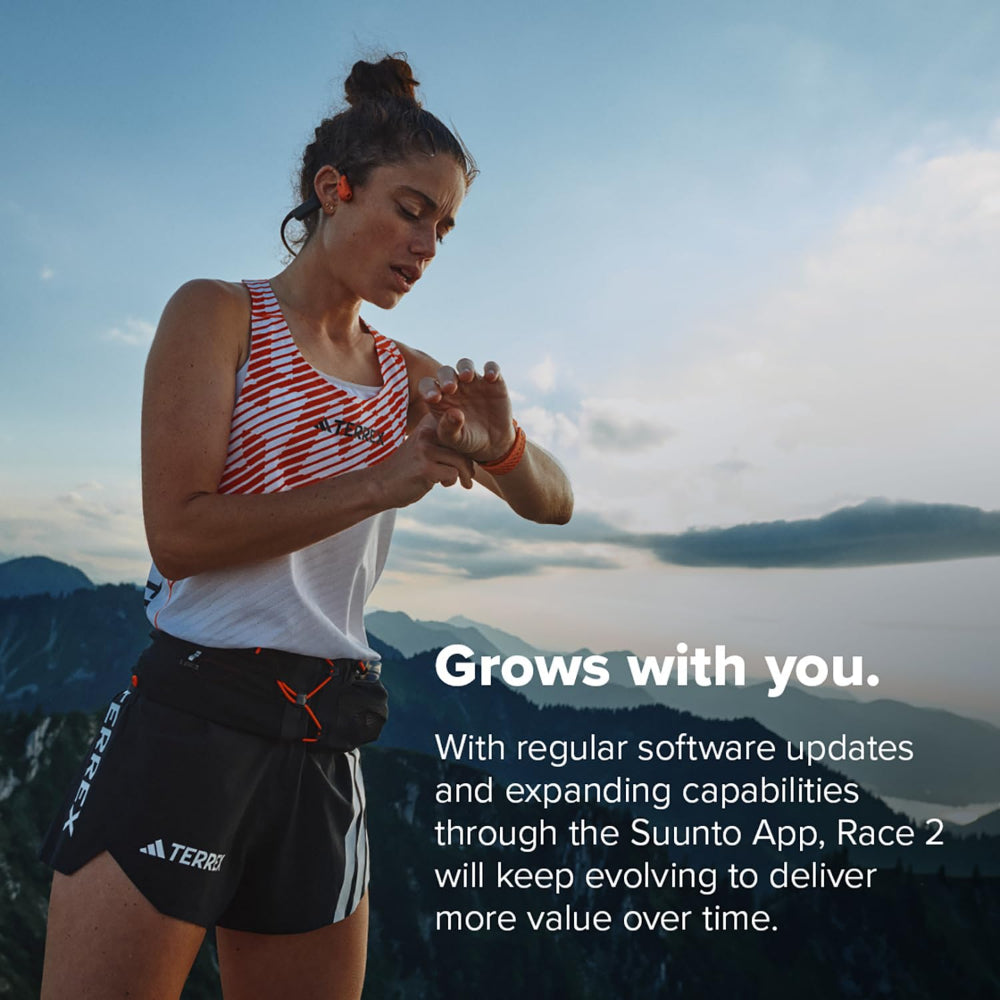 Suunto Race 2 GPS Sports Watch| 49mm Size AMOLED Display, Offline Maps, 115+ Sport Modes, 55-Hour Performance Mode Battery, Titanium Grade 5 Bezel, Black0