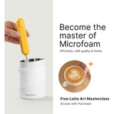 Subminimal NanoFoamer GO Portable Milk Frother, Handheld Microfoam Maker for Lattes, Cappuccinos and Flat Whites, Compact Travel Design with Carrying Case, 3 Interchangeable Impellers