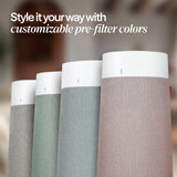 BLUEAIR Blue Pure 511i Max | Hi-Performance Air Purifier, 3-Stage Filtration, Collects Dust, Gas, Pet Hair, VOCs, Washable Fabric Pre-Filter, for Home/Office – Up to 460 sqf Room size - White Grey