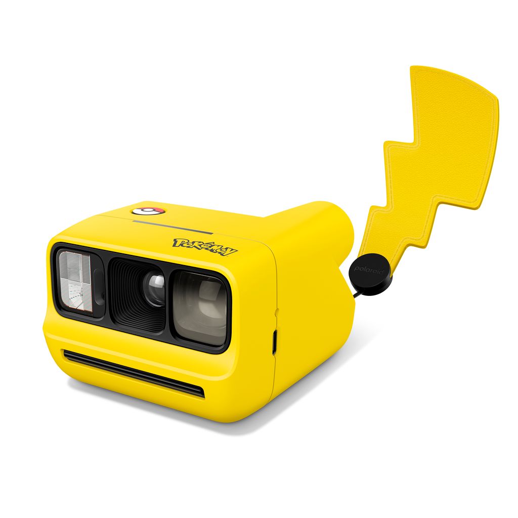 Polaroid Go Gen 3 Pokémon Edition Instant Camera | Pocket Analog Camera, Selfie Mirror, Self-Timer, Double Exposure, Strong Flash, 63.75mm Lens, USB-C, Custom Lanyard - Pikachu