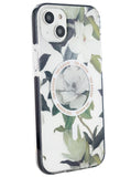 TED BAKER iPhone 14 Plus - MagSafe Anti-Shock Floral Case Opal - Clear Multi-color