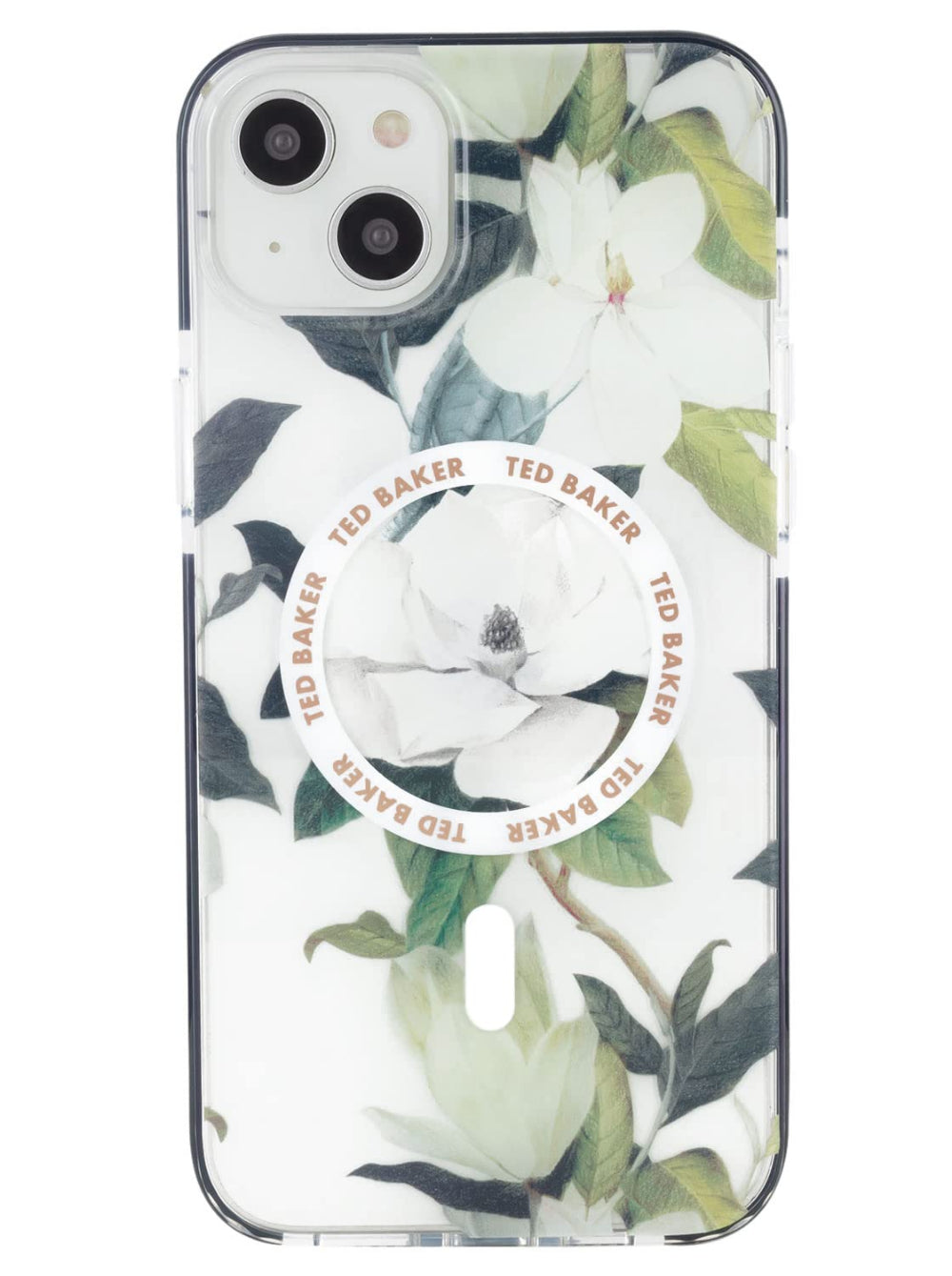 TED BAKER iPhone 14 Plus - MagSafe Anti-Shock Floral Case Opal - Clear Multi-color