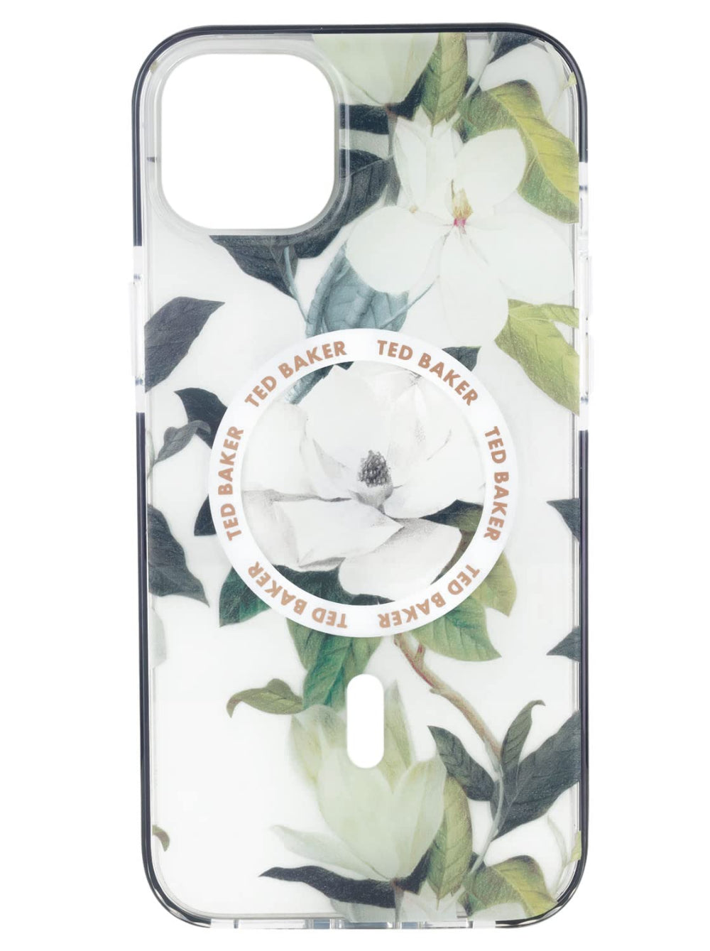 TED BAKER iPhone 14 Plus - MagSafe Anti-Shock Floral Case Opal - Clear Multi-color