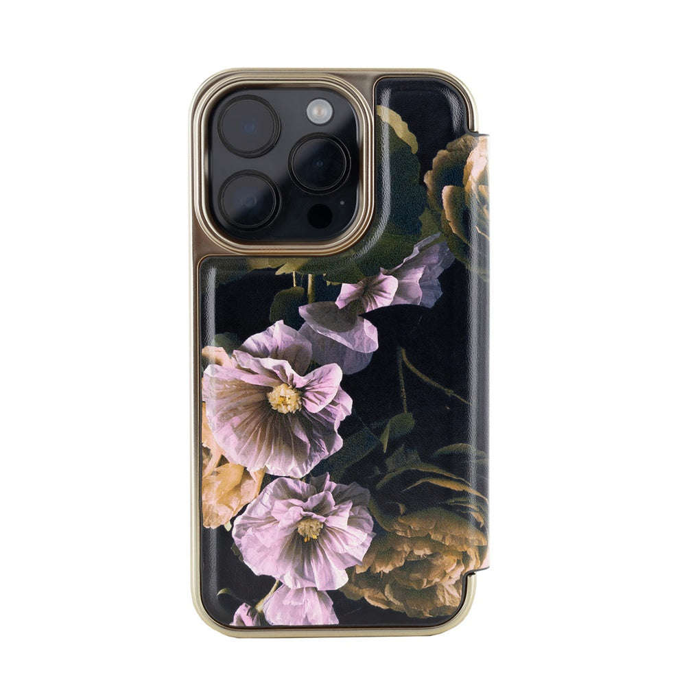 TED BAKER iPhone 15 Pro Max Mirror Folio Paper Flowers