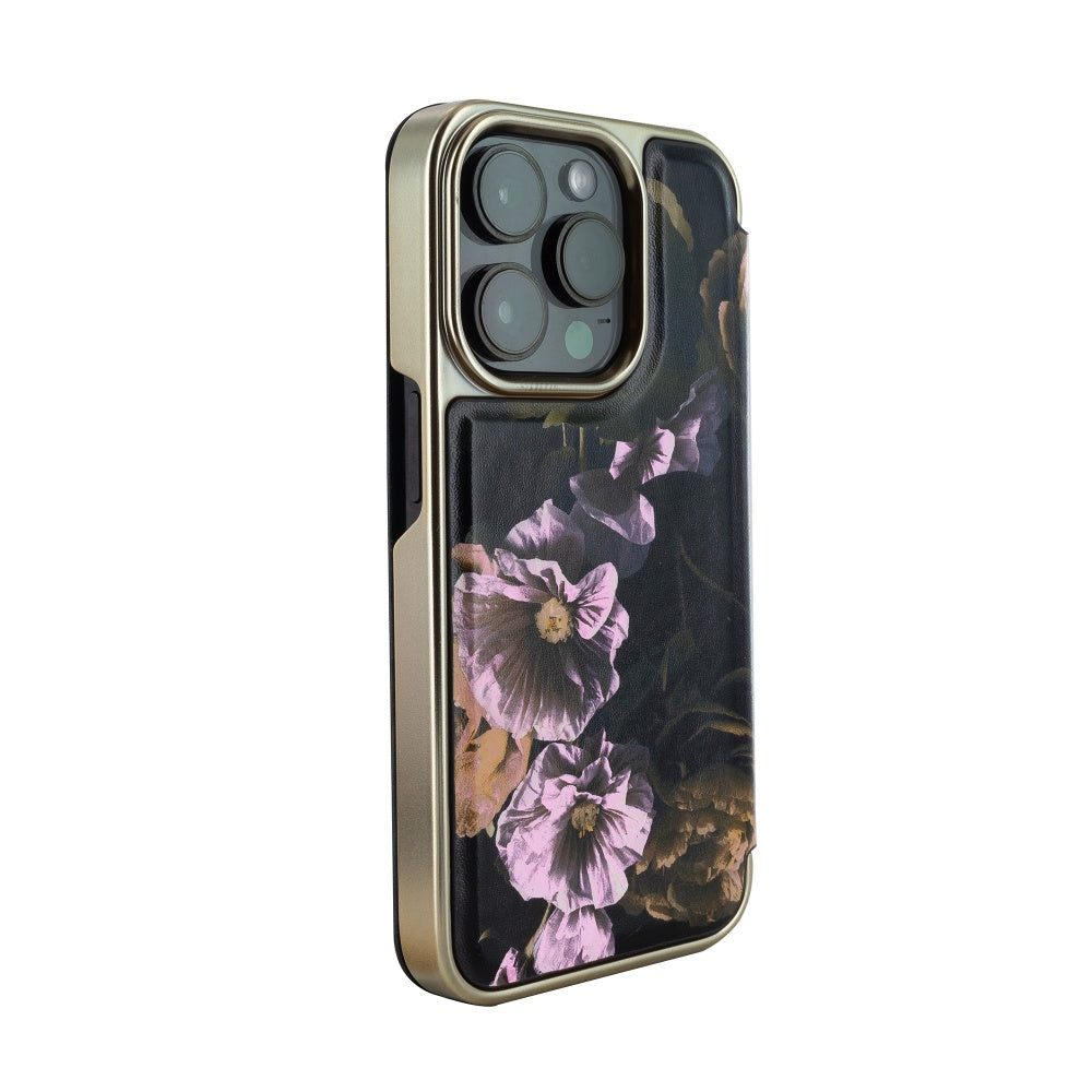 TED BAKER iPhone 15 Pro Max Mirror Folio Paper Flowers