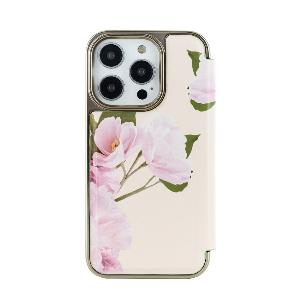 TED BAKER iPhone 15 Pro Max Mirror Folio Flower placement