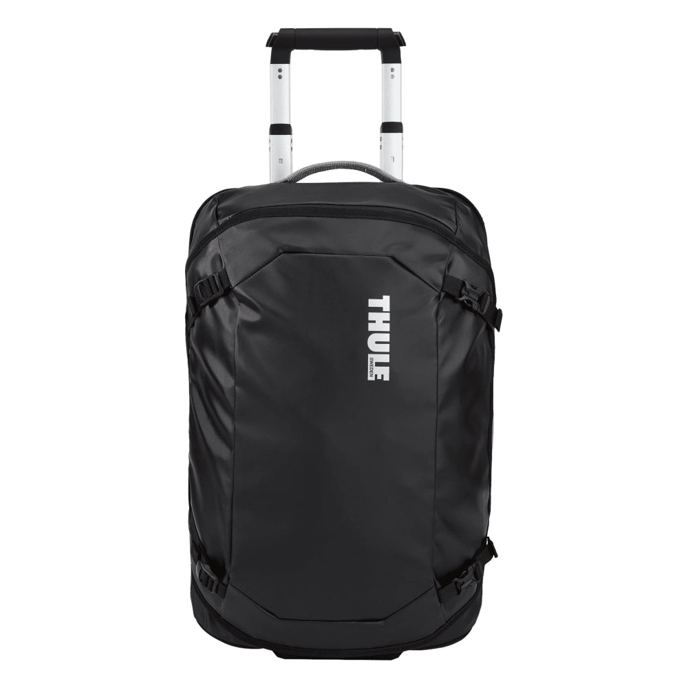 Thule Chasm Carry-On Wheeled Duffel Bag Suitcase 40L| Weather-Resistant Rolling Duffel with Recycled Fabric, Great for Travels & Weekends, Black