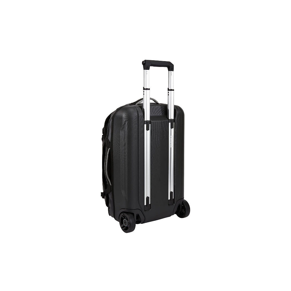 Thule Chasm Carry-On Wheeled Duffel Bag Suitcase 40L| Weather-Resistant Rolling Duffel with Recycled Fabric, Great for Travels & Weekends, Black