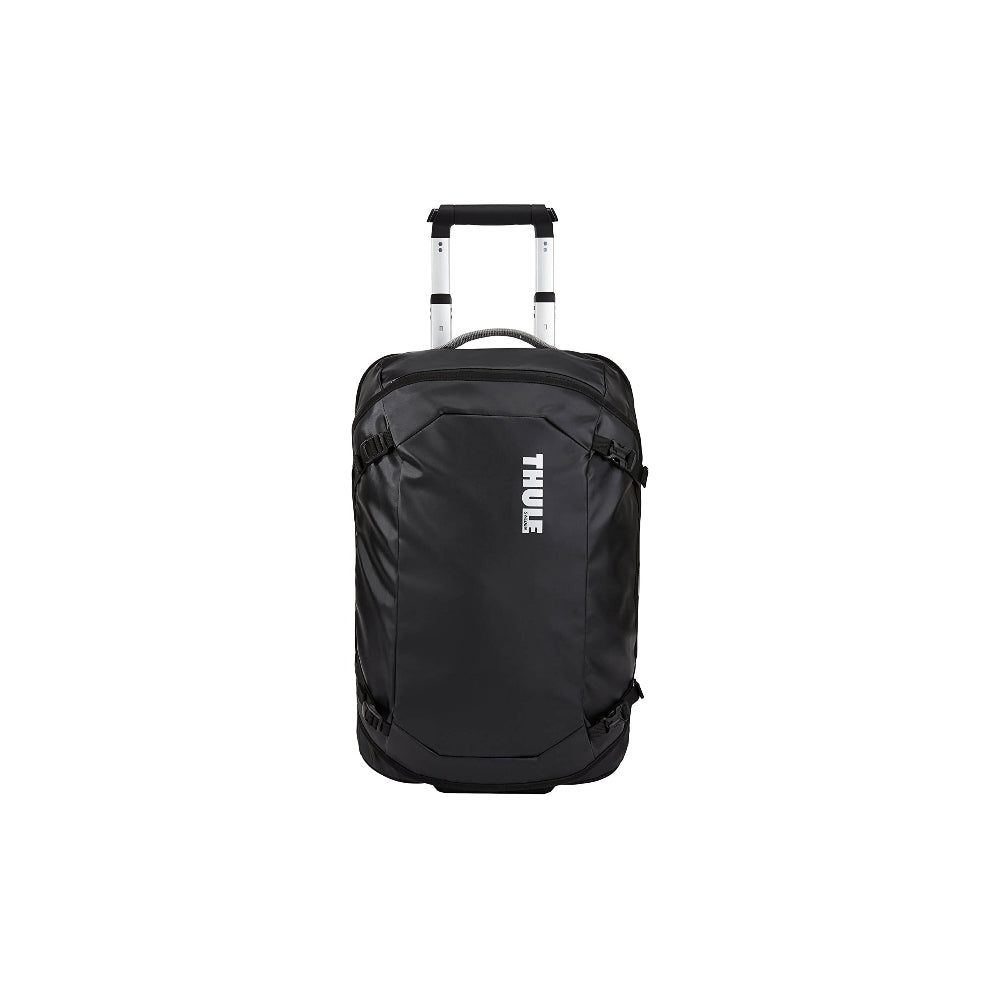 Thule Chasm Carry-On Wheeled Duffel Bag Suitcase 40L| Weather-Resistant Rolling Duffel with Recycled Fabric, Great for Travels & Weekends, Black