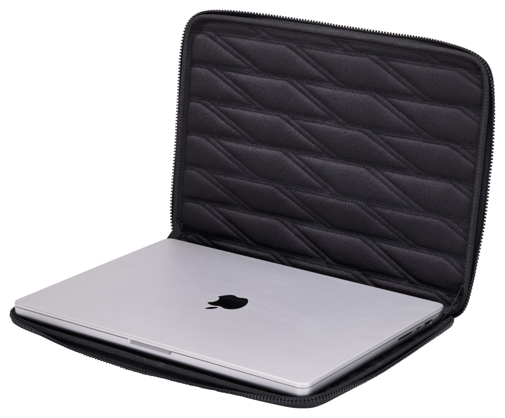 Thule Gauntlet Laptop Sleeve for MacBook Pro 16"/Air 15"| Protective Laptop Sleeve for 16/15-inch MacBook and Compatible Laptops, Rigid Protection, Clamshell Design, Black