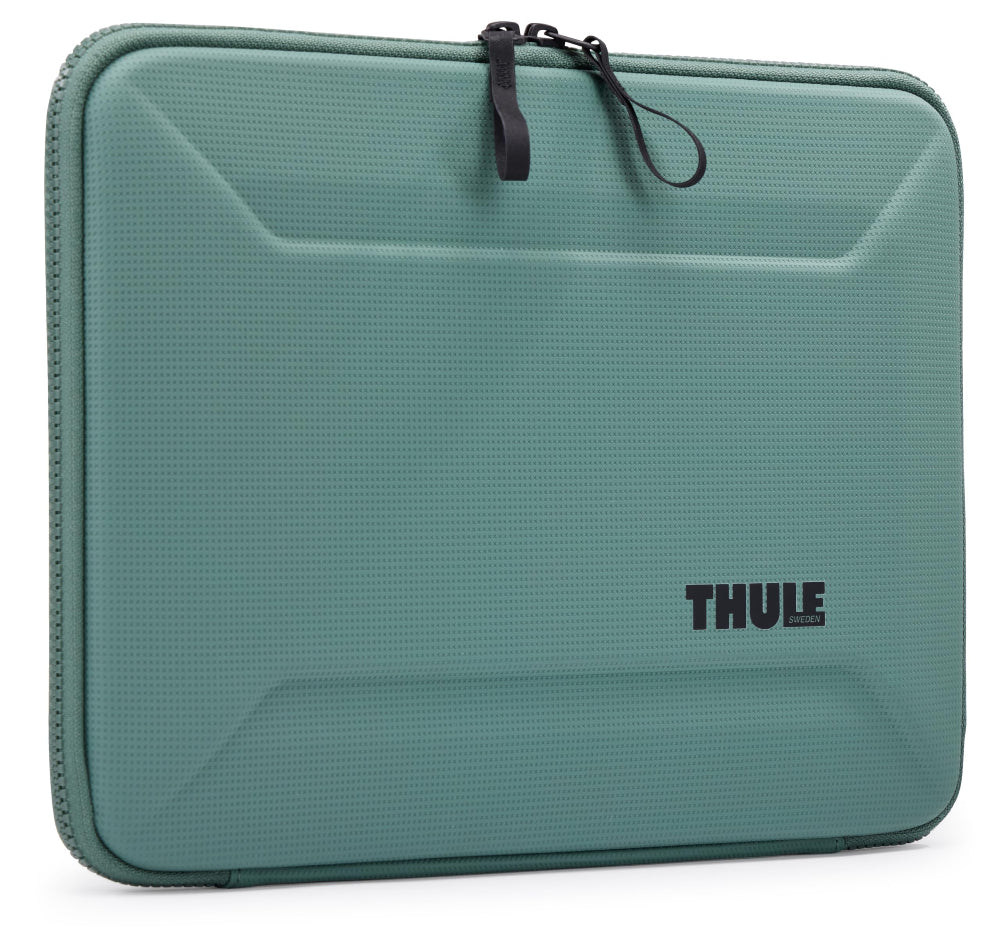 Thule Gauntlet Laptop Sleeve for MacBook 14"/Air 13"| Protective Laptop Sleeve for 14/13-inch MacBook and Compatible Laptops, Rigid Protection, Clamshell Design, Hazy Green