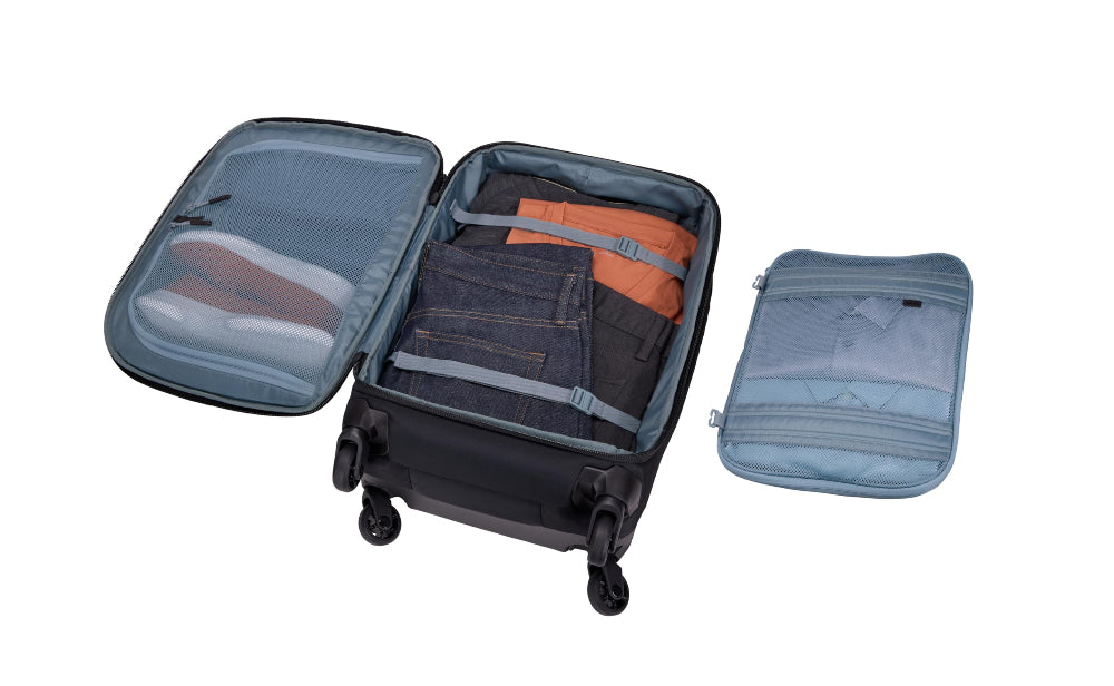 Thule Subterra 2 Carry-On Spinner 55cm, 35L Carry-On Suitcase with Compression Panel and Fold-Flat Divider, Black