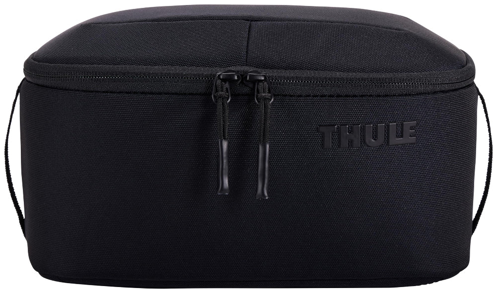 Thule Subterra 2 Toiletry Bag, Travel Organizer with TPU-Coated Interior, Removable 3-1-1 Pouch, Hang Strap, Black