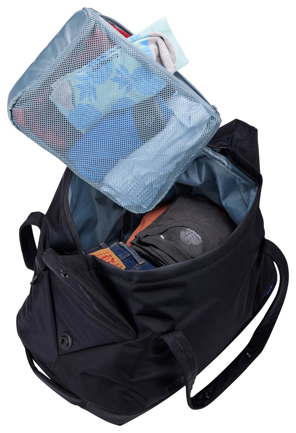 Thule Subterra 2 Duffel Bag 35L, Travel Duffel with Smart Organization, Carry Handles and Shoulder Strap, for Gym, Travels, Weekend Trips, Black
