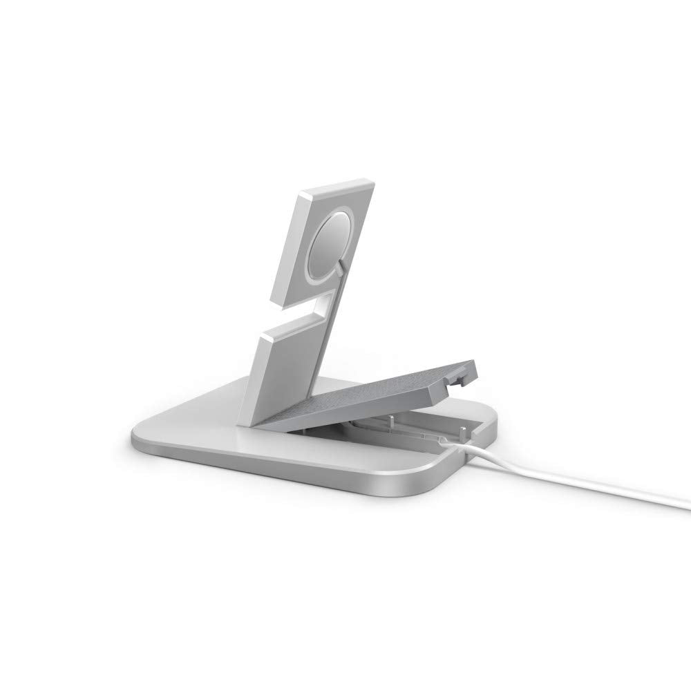 TWELVE SOUTH HiRise Charging Stand for Apple Watch Silver