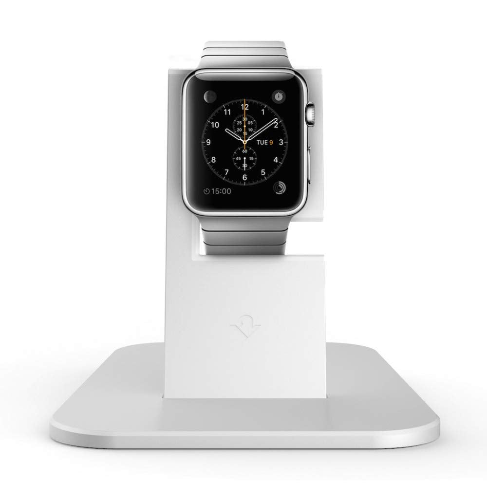 TWELVE SOUTH HiRise Charging Stand for Apple Watch Silver