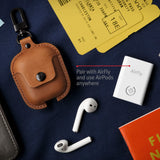 TWELVE SOUTH AirSnap Leather Protective Case for AirPods - Cognac