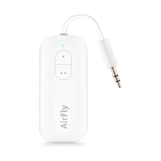 [علبة مفتوحة] جهاز بلوتوث Airfly Duo من TWELVE SOUTH للرحلات الجوية - أبيض 