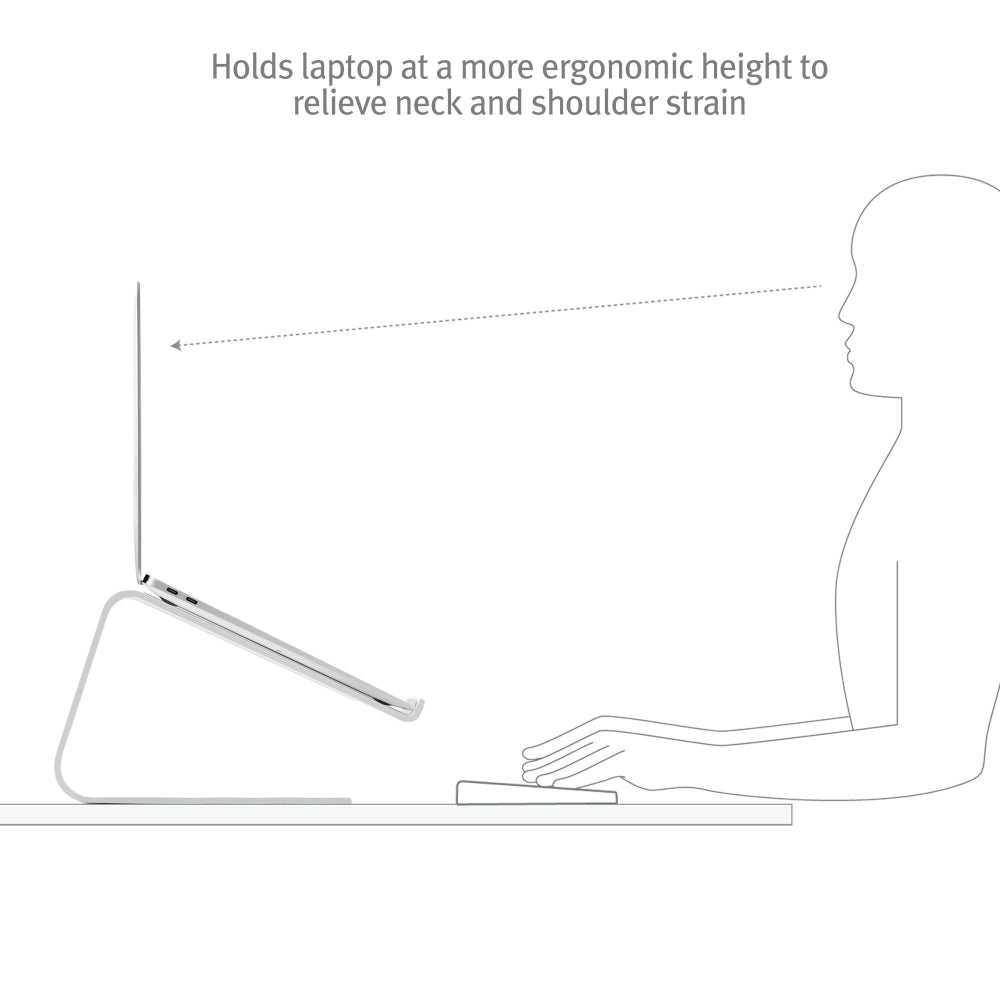 TWELVE SOUTH Curve Desktop Stand for MacBook White