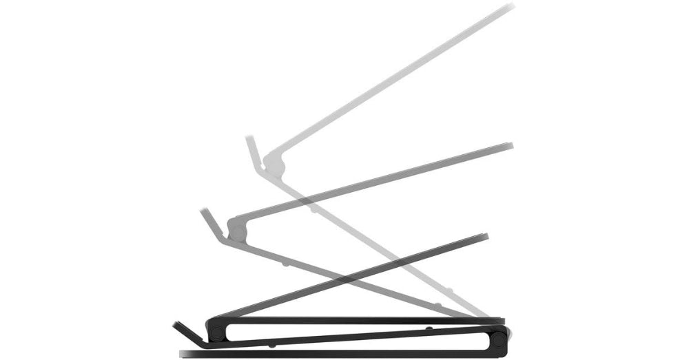 حامل كمبيوتر محمول/ماك بوك من الألومنيوم قابل للتعديل من حيث الارتفاع والزاوية من شركة TWELVE SOUTH - أسود