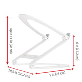 TWELVE SOUTH Curve Flex Ergonomic Height & Angle Adjustable Aluminum Laptop/MacBook Stand - White