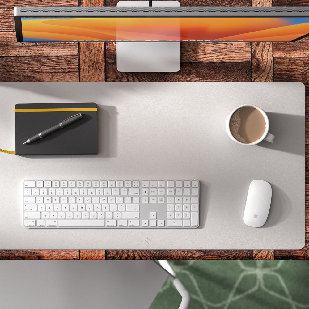 TWELVE SOUTH Desk Pad Luxury Leather - Grey