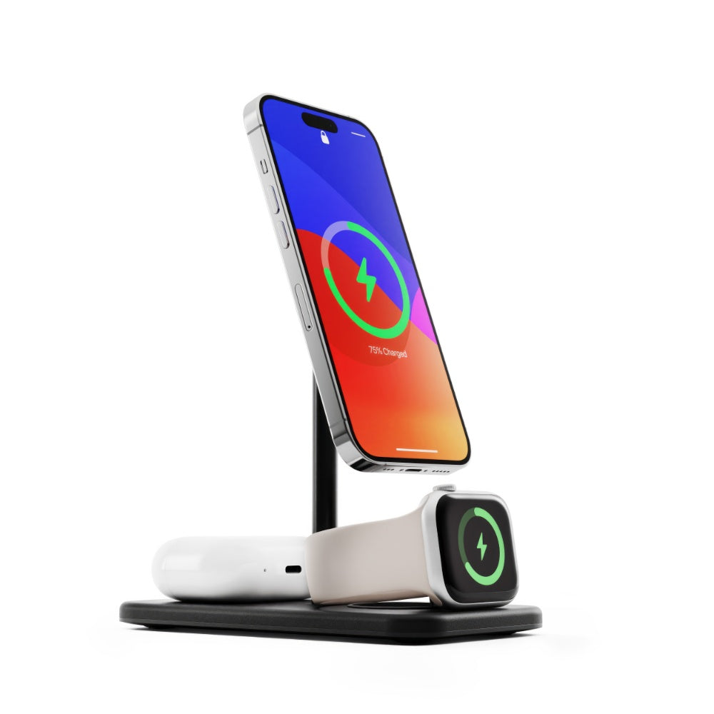 TWELVE SOUTH HiRise 3 Deluxe 3-in-1 Wireless Charger Stand