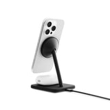 TWELVE SOUTH HiRise 2 Deluxe 2-IN-1 Wireless Charger Stand Qi2 Compact Desk Charger - Black